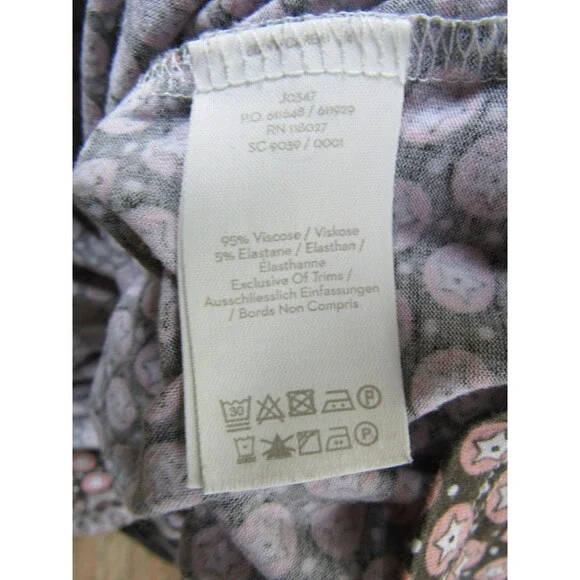 Boden Natasha Jersey Top Womens Size 8 Star Print 3/4 Sleeve Crewneck Stretch - Picture 7 of 16